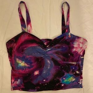 Galaxy crop top